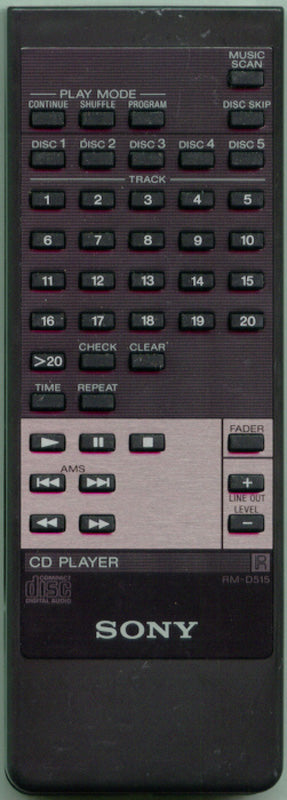 Sony Rm-D515 Remote Control - 1-465-730-11