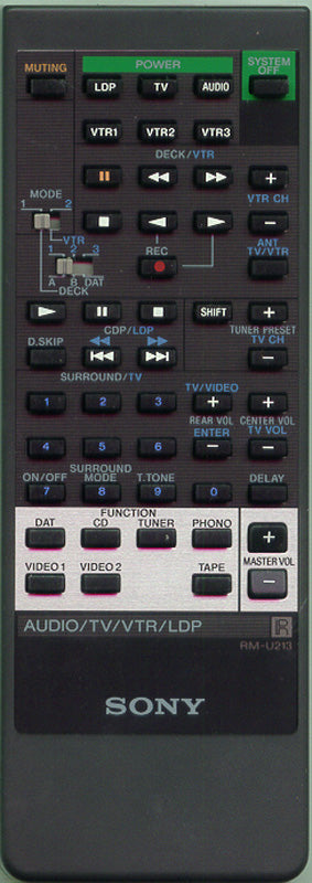 Sony Rm-U213 Remote Control - 1-465-812-11