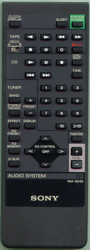 Sony Rms-545 Standard Remote - 1-467-779-11