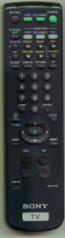 Sony Rm-Y137, Remote Control - 1-473-750-12