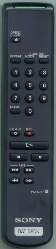 Sony Remote Control - RMD757