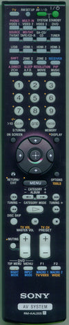 Sony Remote Control (Rm-Aal0 - 1-474-029-11