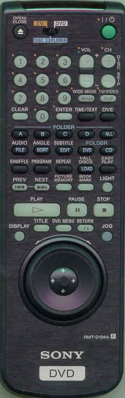 Sony Commander, Standard Rmt-D - 1-476-249-81