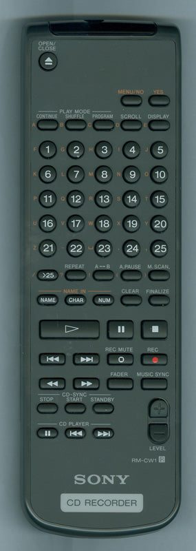 Sony Remote Control - 1-476-255-12