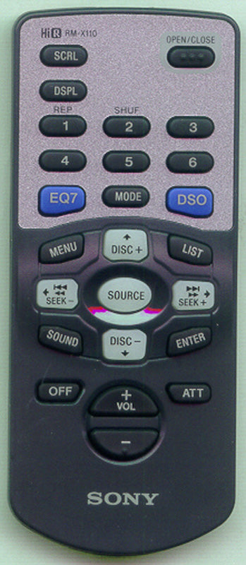 Sony Remote Control (Rm-X110) - 1-476-546-21