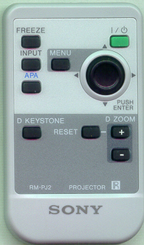 Sony Remote Control (Rm-Pj2) - 1-476-555-21