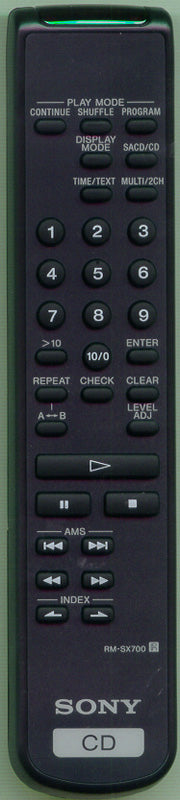 Sony Remote Control - 1-476-598-11