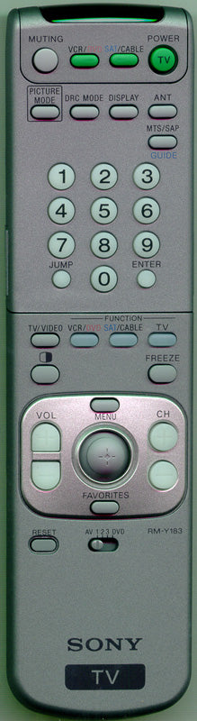 Sony Rm-Y183 Remote Control - 1-476-682-11