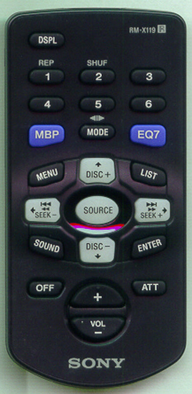 Sony Remote Control Rm-X119 - 1-477-110-31