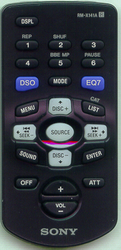 Sony Remote Control (Rm-X141 - 1-477-110-71