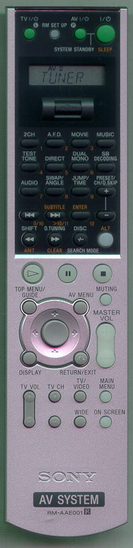 Sony Commander, Standard (Rm-A - 1-479-152-11