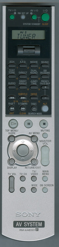Sony Commander, Standard(Rm-Aa - 1-479-152-12