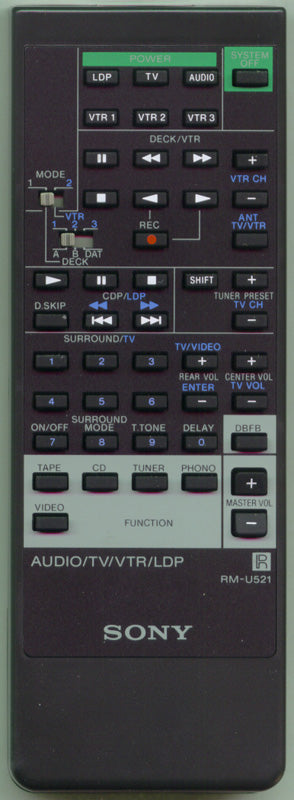 Sony Rm-U521, Remote Control - 1-693-023-11