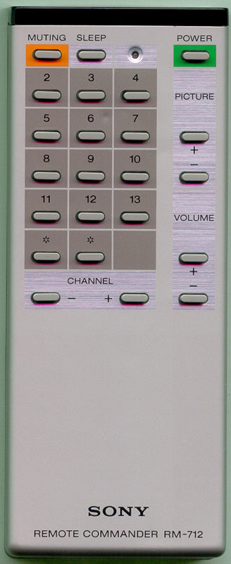 Sony Rm-712 Remote Control A - A-1470-910-A