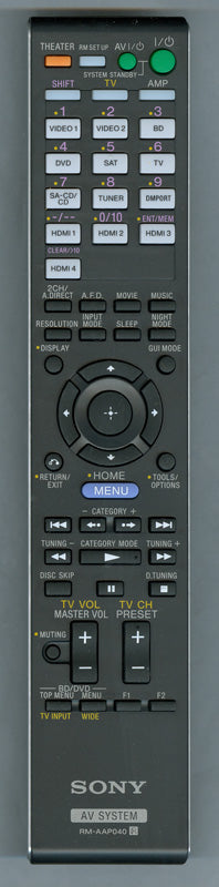 Sony Remote Control(Rmaap040) - A-1709-784-A