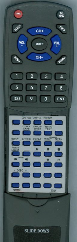 Sony Rmdx220 Remote Control - 1-475-654-11