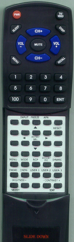 Sony Remote Control (Rm-Pjaw15 - 1-480-253-11