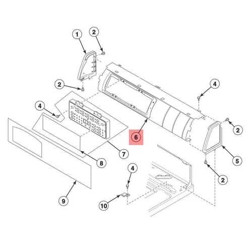 Speed Queen Part# 202942 Control Support Panel - Genuine OEM