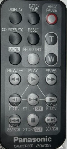 Panasonic Remote Control (Pvdv1000D) - VSQW0029
