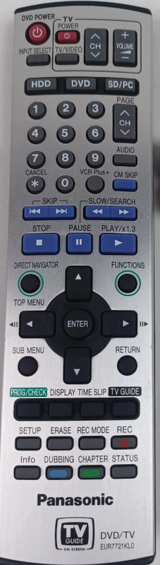 Panasonic Remote Control - EUR7721KL0
