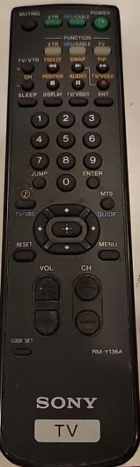 Sony Remote Control - RMY136A