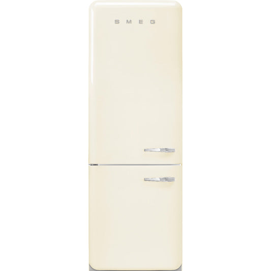 Smeg FAB38ULCR 50's Retro Design 28 Inch Freestanding Bottom Mount Refrigerator with 18 Cu. Ft. Total Capacity
