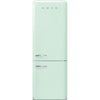Smeg FAB38URPG 50's Retro Design 28 Inch Freestanding Bottom Mount Refrigerator with 18 Cu. Ft. Total Capacity