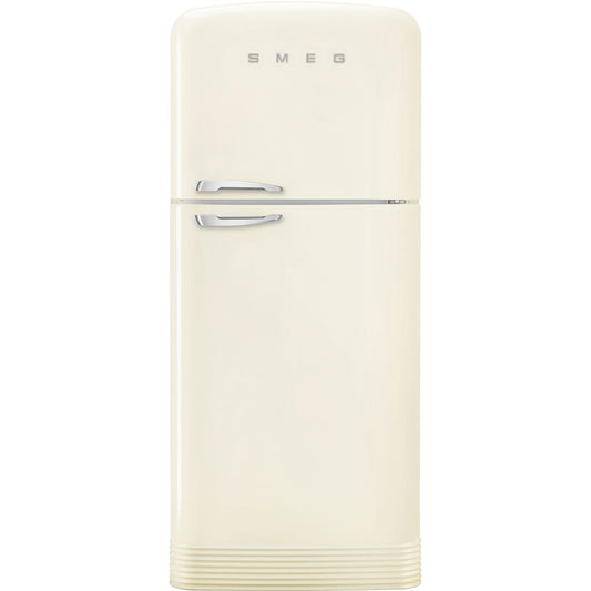 Smeg FAB50URCR3 50's Retro Design 32 Inch Freestanding Top Freezer Refrigerator with 19.28 cu. ft. Total Capacity