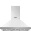 Smeg KPF36UWH Portofino 36 Inch Wall Mount Chimney Hood with Recirculating Option