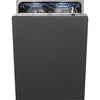 Smeg STU8633 24 Inch Fully Integrated Panel Ready Dishwasher with 13 Place Setting Capacity