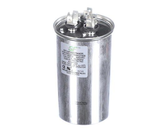 Trane Capacitor; 45+7.5Mfd 370/440V Round Run Capacitor - SFCAP45D75440R