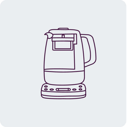 Breville BTM600CLR1BUS1 The Smart Tea Infuser Tea Maker - Clear Glass (BTM600CLR)