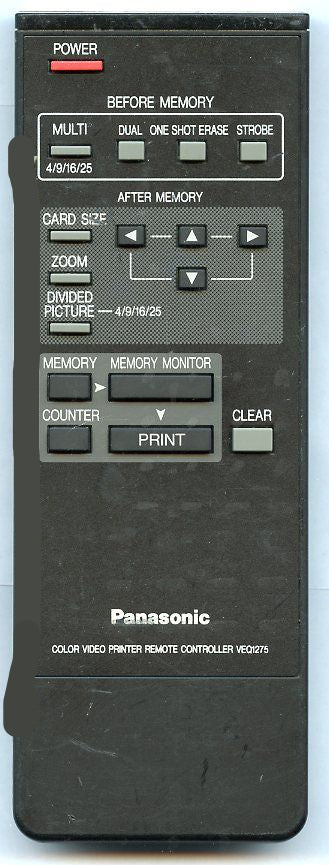 Panasonic Remote Control (Pvvp1) - VEQ1275