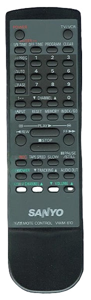Sanyo Remote Control (Vwm610) - 6131349551