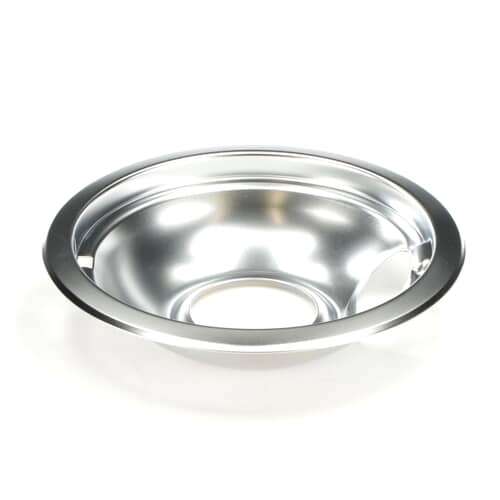 Whirlpool Burner Drip Bowl (Chrome, 6 in) W10196406RW