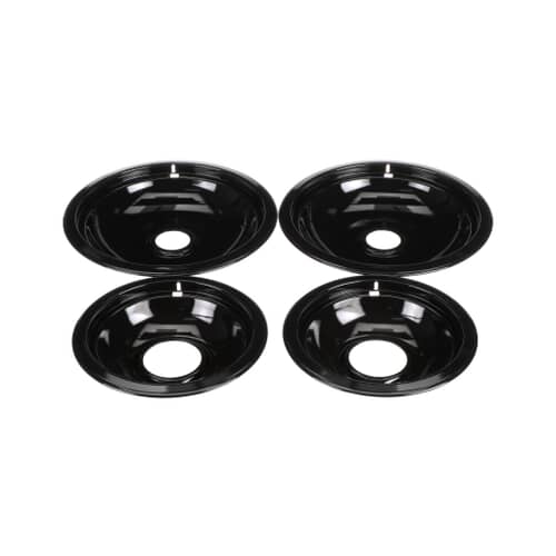 Whirlpool Oven and Cooktop Drip Bowl Set (Black) W10288051