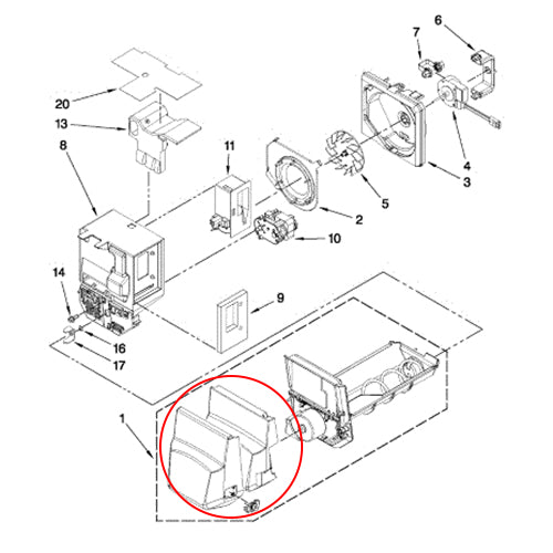 Whirlpool Refrigerator Ice Bin WPW10324088