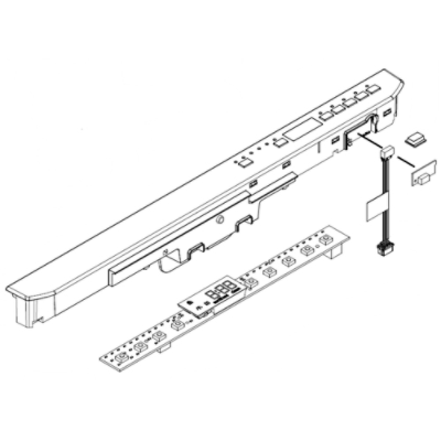 Maytag Dishwasher Touchpad Control Board Panel Assembly - White MDB8969SDH1