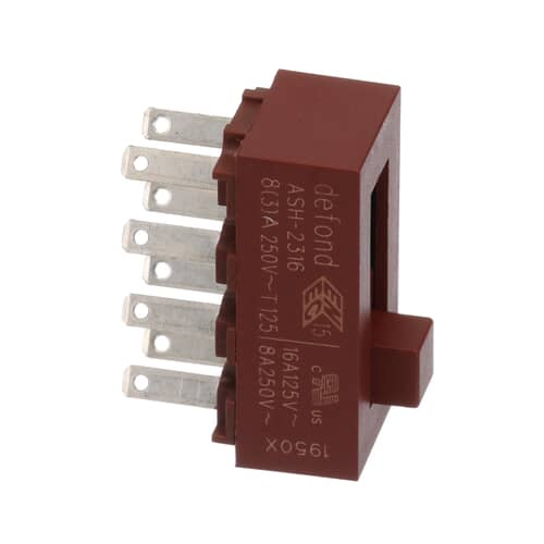 Whirlpool Part# W10853393 Fan Rocker Switch (OEM)