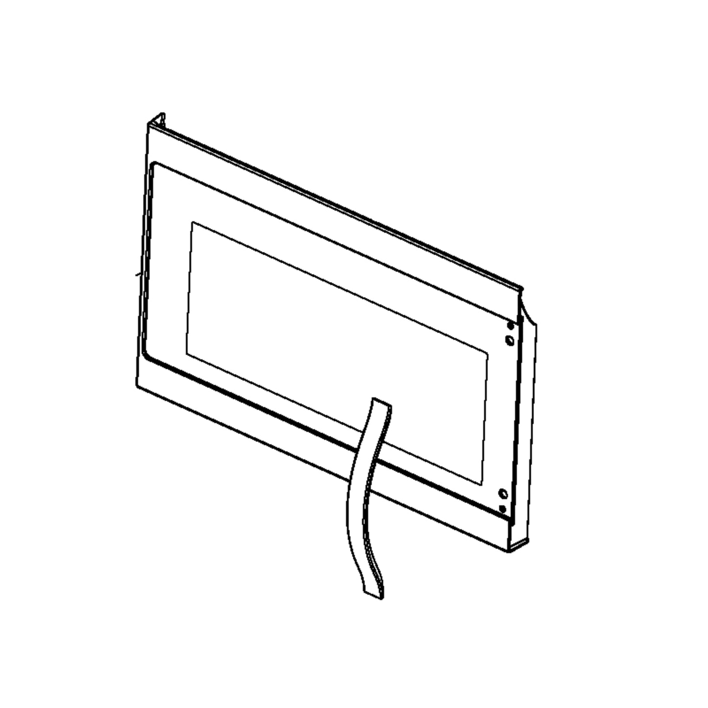 Whirlpool Part# W11117577 Outer Door Assembly (White) - Genuine OEM