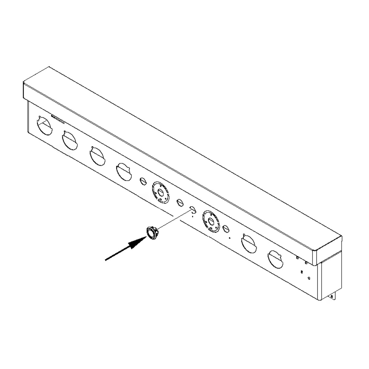 Whirlpool Part# W11241511 Light Button Assembly - Genuine OEM