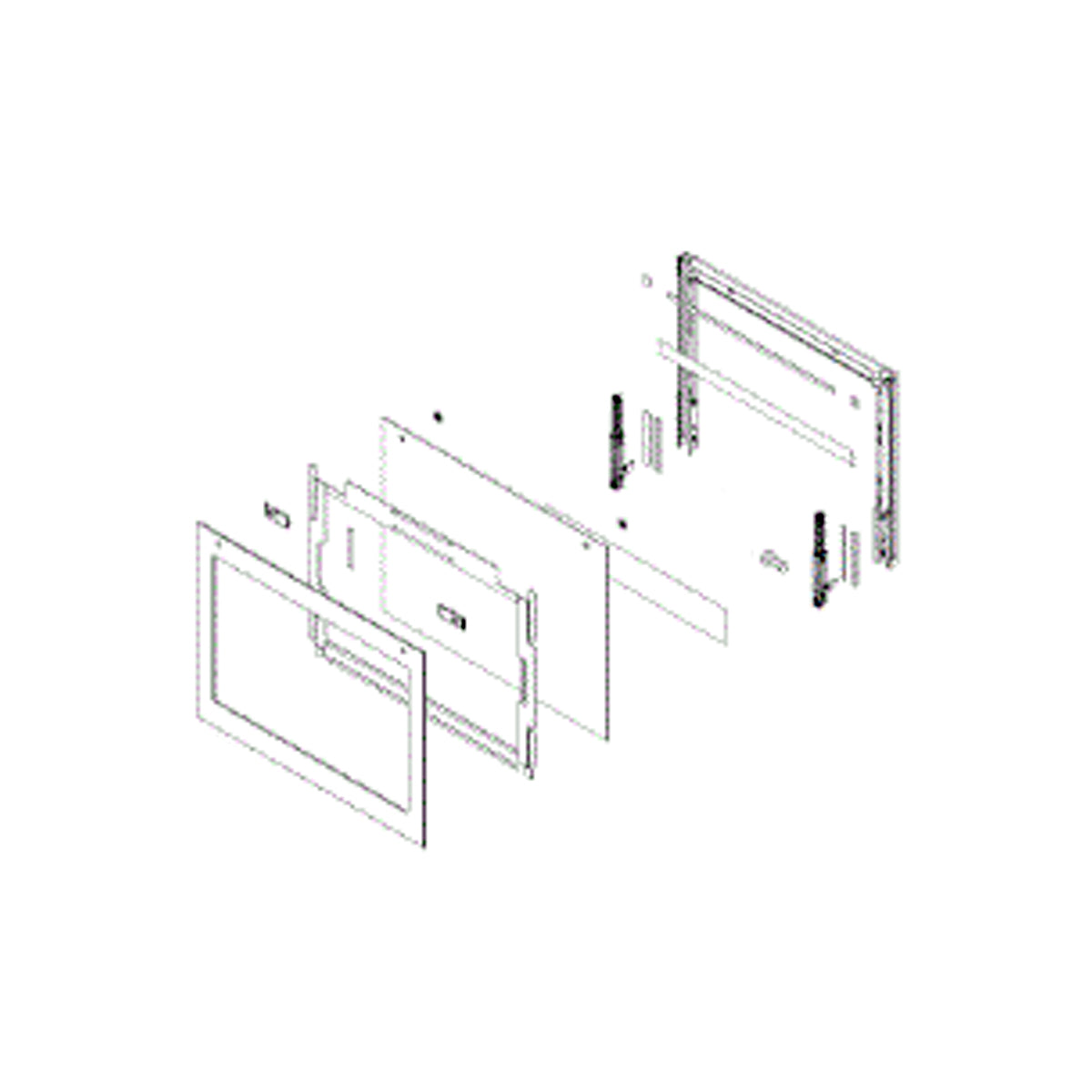Whirlpool Part# W11334113 Glass Door Assembly - Genuine OEM