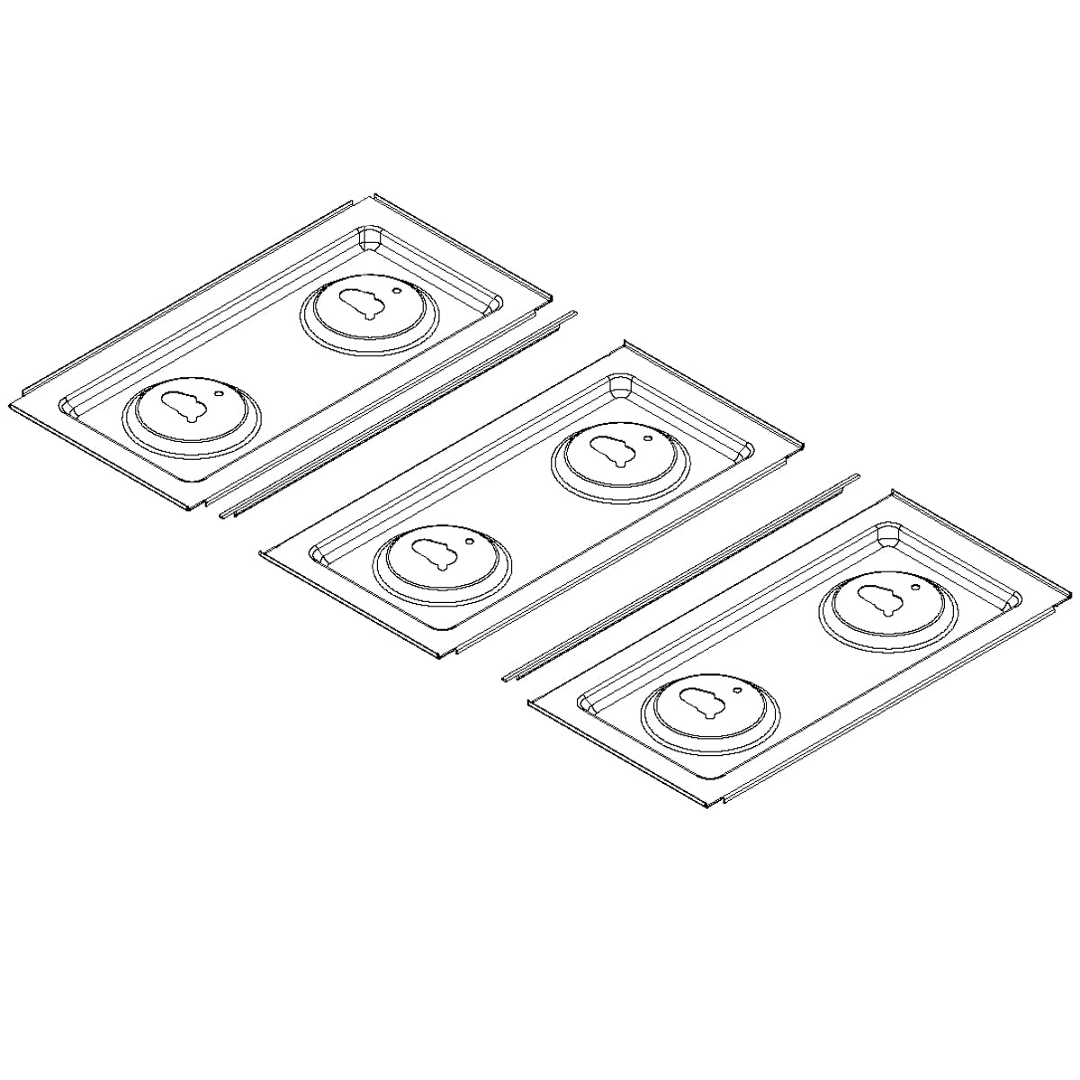 Whirlpool Part# W11344757 Cooktop (Black, Center) - Genuine OEM