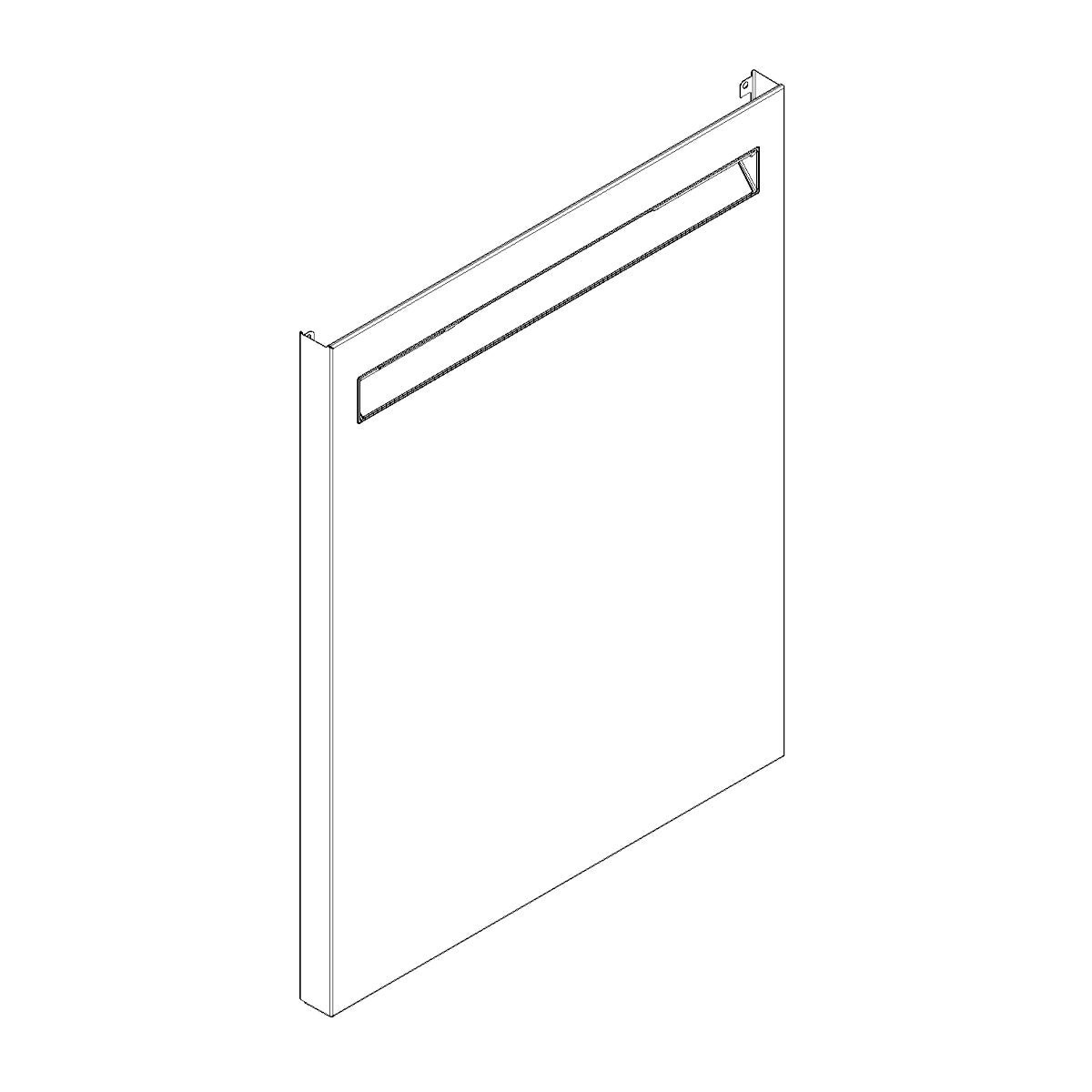 Whirlpool Part# W11462450 Front Door Panel (White) - Genuine OEM