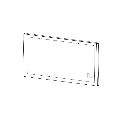 Whirlpool Part# W11593208 Complete Door (Black) - Genuine OEM
