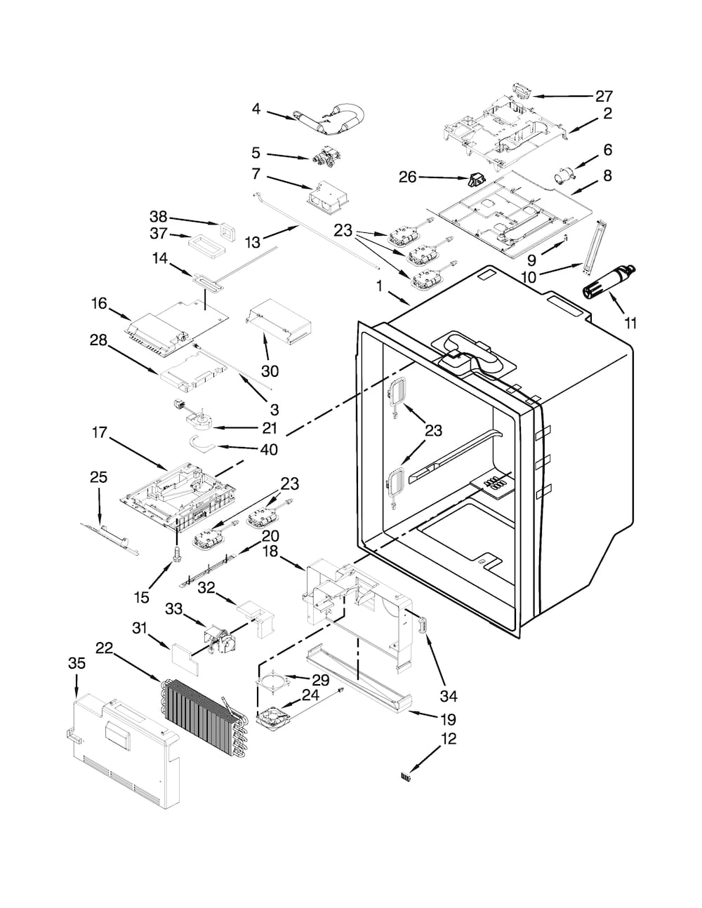 Whirlpool Door Latch WP2223877