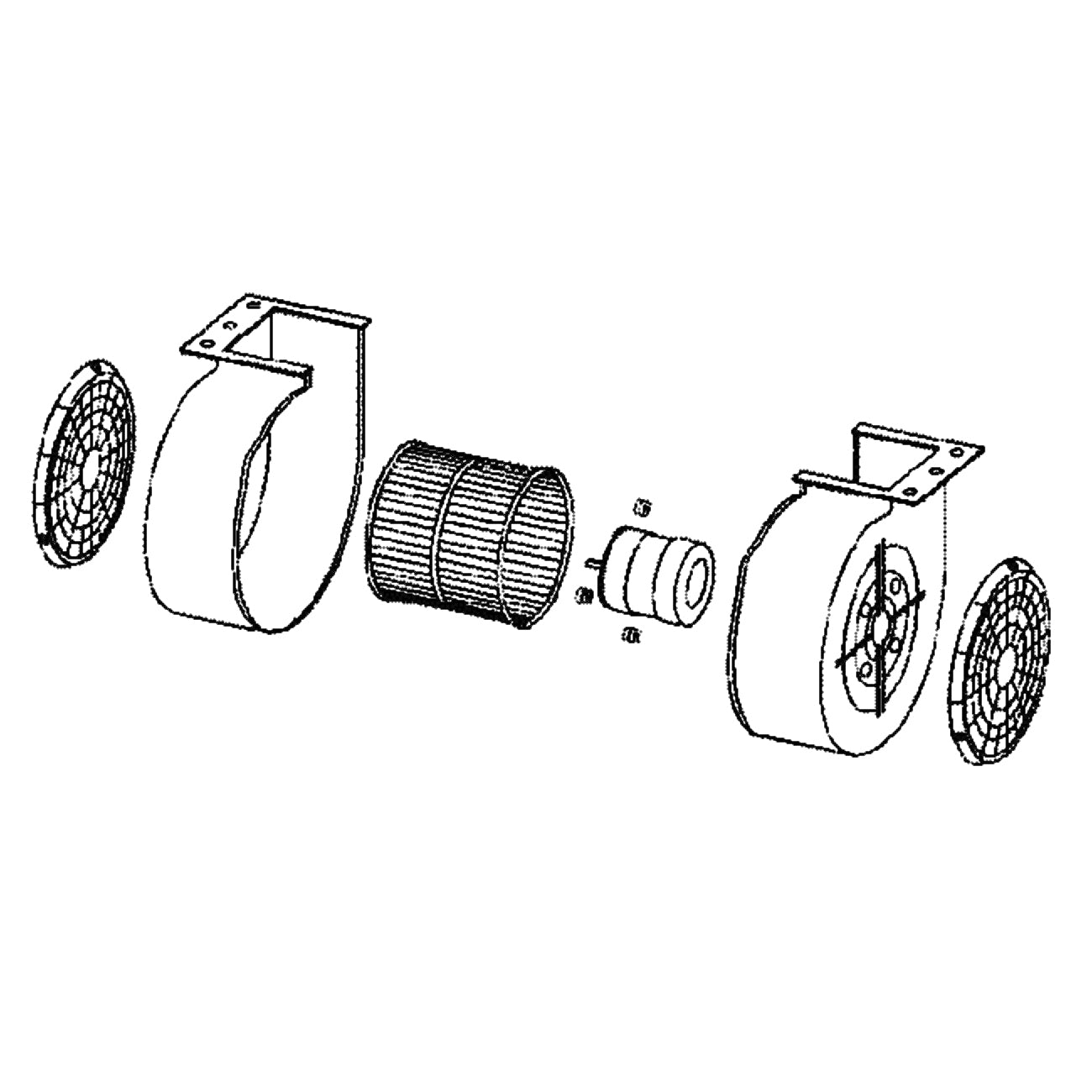 GE Part# WB26X31757 Blower Assembly - Genuine OEM