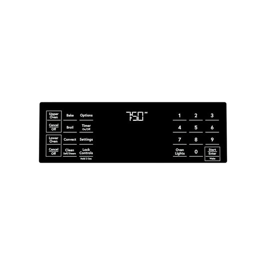GE Range - Oven/Stove Touchpad Board and Glass Assembly CGS750P4M1W2