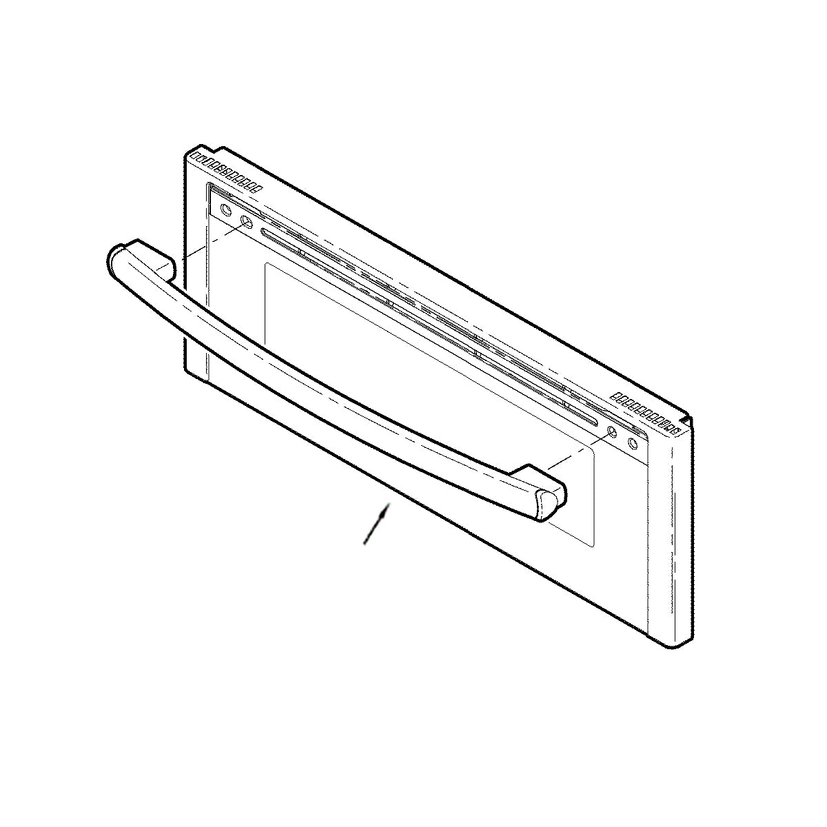 GE Part# WB56X30623 Stainless Door Assembly (Upper, Outer) - Genuine OEM