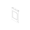 GE Part# WB56X43989 Left Outer Door (Stainless) - Genuine OEM